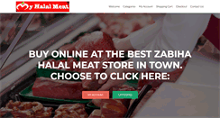 Desktop Screenshot of myhalalmeatstore.com