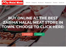 Tablet Screenshot of myhalalmeatstore.com